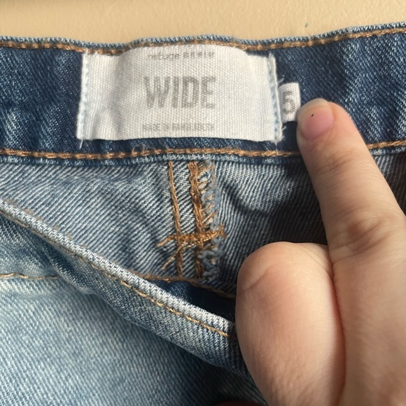 Revenge denim wide jeans color block size 5 grunge y2k 90s street wear - Picture 7 of 15